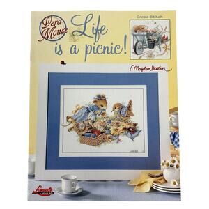 Vera Mouse Cross Stitch Pattern Leaflet Life Is A Picnic Marjolein Bastin #3516